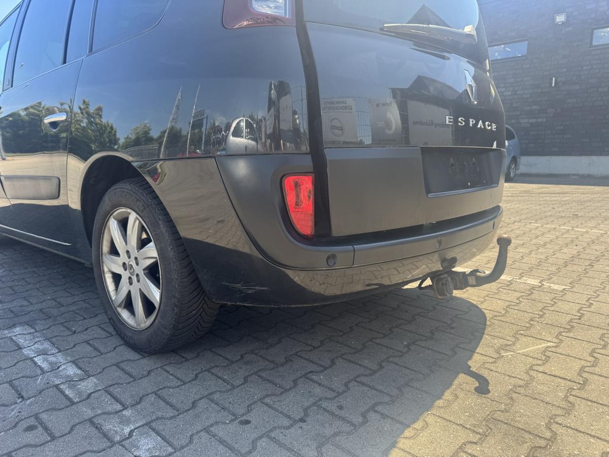 Renault Espace 4 original Sto&szlig;stange Stossf&auml;nger hinten NV676 Schwarz Phase 3 Bj.2011